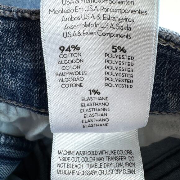 Mother Womens The Mid Rise Dazzler Ankle Jean Size 26 Denim We The Animal Blue - Picture 9 of 10